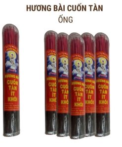 Nhang cuốn tàn đen ống