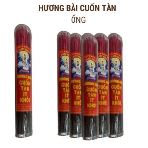Nhang cuốn tàn đen ống