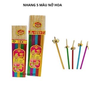 Nhang nở hoa 5 màu
