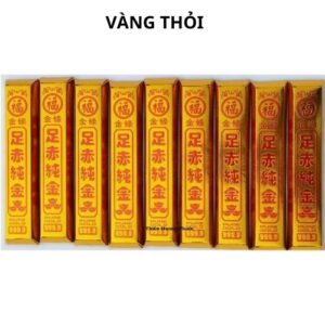 Vàng thỏi hoa 10 viên