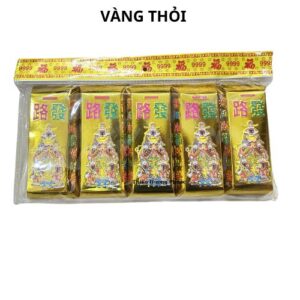Vàng thỏi hoa 5 viên