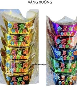 Vàng xuồng 5 màu 5 viên