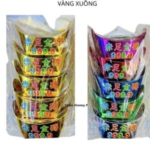 Vàng xuồng 5 màu 5 viên