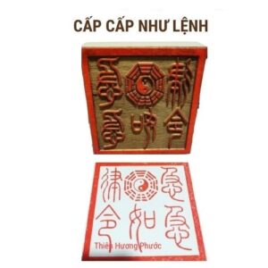 Ấn triện gỗ thị cấp như lệnh