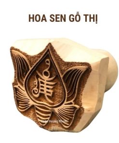 Ấn triện gỗ thỊ hoa sen