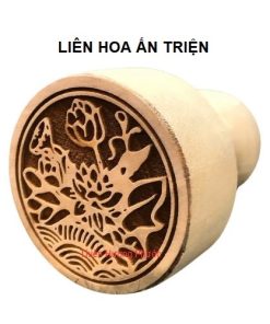 Ấn triện gỗ thị liên hoa