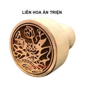 Ấn triện gỗ thị liên hoa
