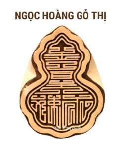 Ấn triện gỗ thị ngọc hoàng