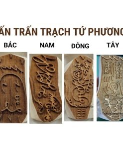 Ấn trấn trạch tứ phương gỗ thị