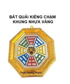 Bát quái kiếng chạm khung nhựa