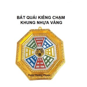 Bát quái kiếng chạm khung nhựa
