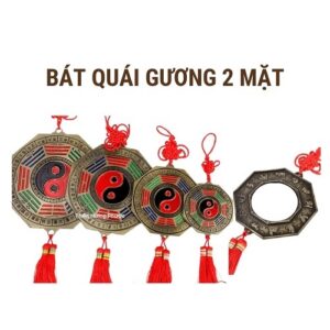 Bát quái gương treo 2 mặt