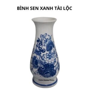 Bình hoa xanh tài lộc 1 cái
