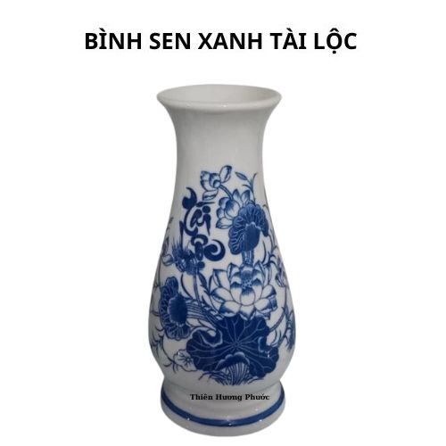 Bình hoa xanh tài lộc 1 cái