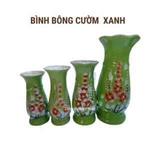 Bình hoa cườm xanh1c