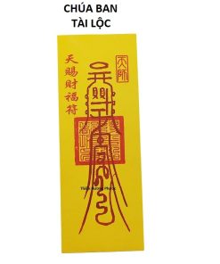 Bùa chúa ban tài lộc
