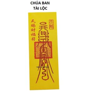 Bùa chúa ban tài lộc