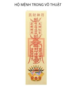 Phù Cầu Võ Thuật Vàng Mã 8x20cm - Trang Trí Nhà Cửa Phong Thủy