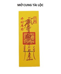 Bùa mở cung tài lộc