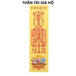 Bùa thần tài gia hộ 1 tờ