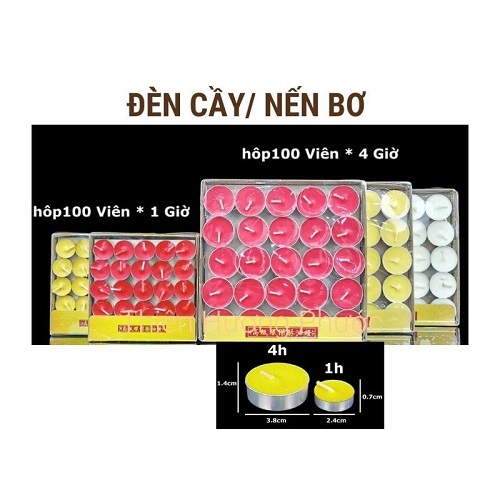 Nến bơ đèn cầy bơ 2giờ
