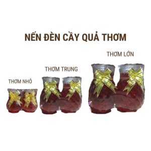 Đèn cầy nến quả thơm 1 cặp