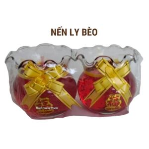 Đèn ly nến ly bèo 1 cặp