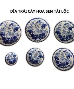 Dĩa trái cây hoa sen tài lộc 1 cái
