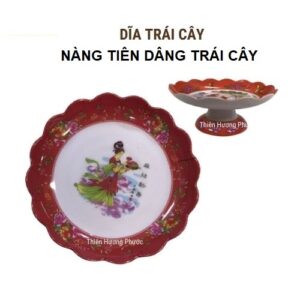 Dĩa trái cây mica 1c