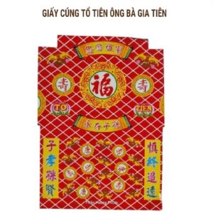 Giấy cúng ông bà tổ tiên gia tiên 1 bộ cao cấp