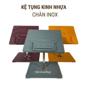 Đọc kinh chân xếp inox