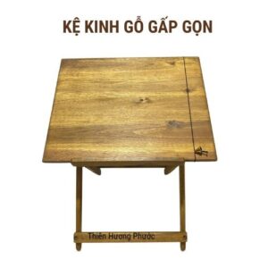 Kệ đọc kinh gỗ gấp gọn