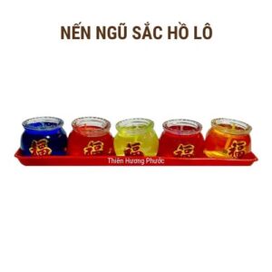 Nến ngũ sắc hồ lô 1c
