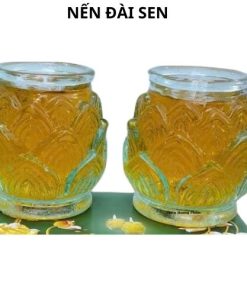 Nến đài sen 1 cặp