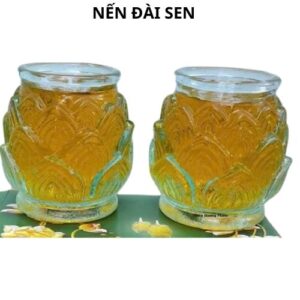 Nến đài sen 1 cặp