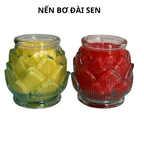 Nến đài sen 1 cặp