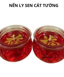 Nến ly sen cát tường 1 cặp