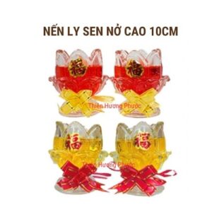 Nến ly sen nở cao 10 cm