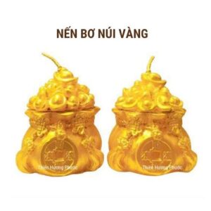 Nến núi vàng 1 cặp