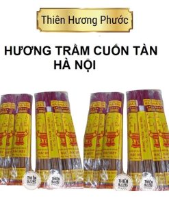 Nhang trầm bắc cuốn tàn nhãn vàng