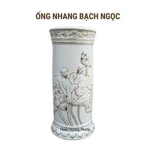 Ống nhang bạch ngọc 1 cái