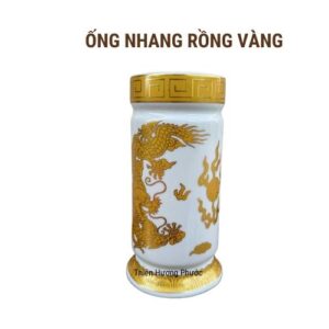 Ống nhang rồng vàng 1 cái