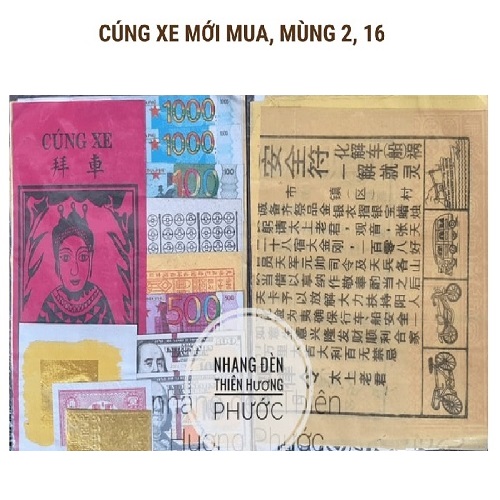 Cúng xe mới mua mùng 2 16 1 bộ cơ bản