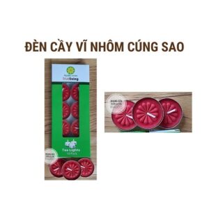 Đèn cầy vĩ nhôm cúng sao 1c