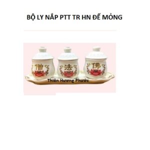 1 Bộ Ly Nắp PTT TR HN Đế Mỏng
