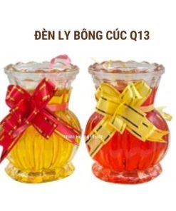 Nến đèn ly bông cúc Q13