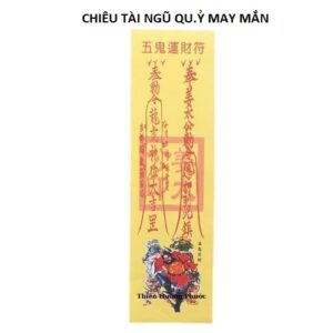 Bùa ngũ quỷ chiêu tài