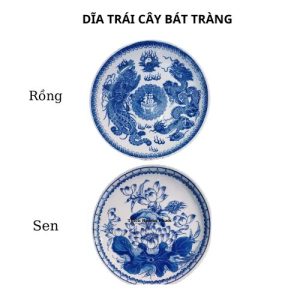 Dĩa trái cây bát tràng