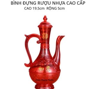 Bình đựng rượu cúng nhựa