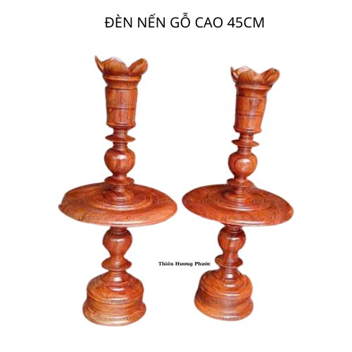 Chân đèn nến gỗ cao 45cm